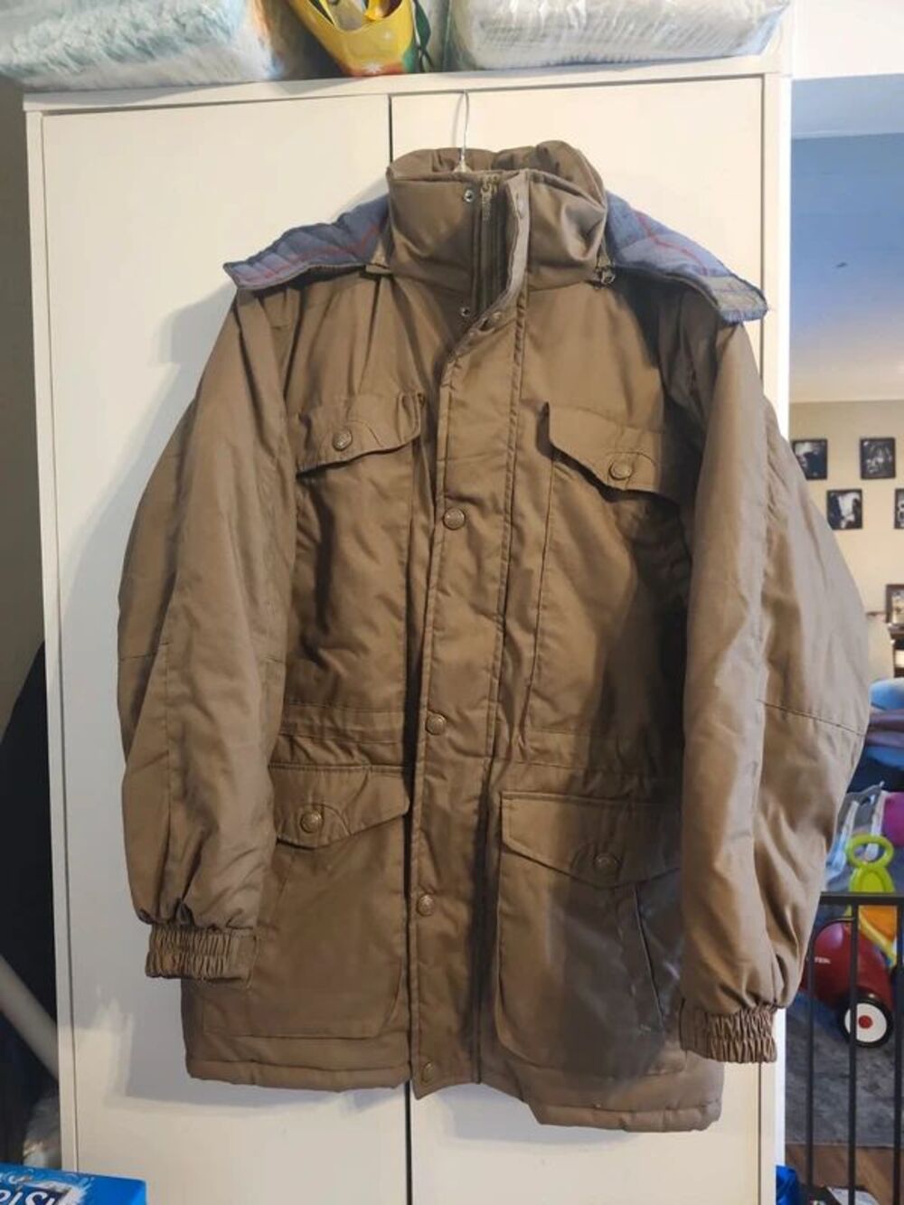 Totes Olive Green mens coat- large